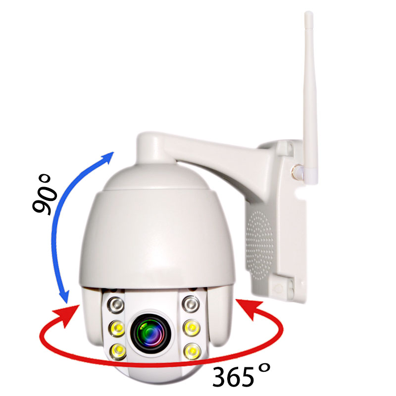 WPT6 Series 100M IR 2.0M Pixels HD 5X Optical Zoom WiFi Auto tracking PTZ Camera