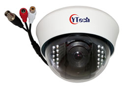 15M IR 2.0M Pixel HD AHD Audio Dome Camera